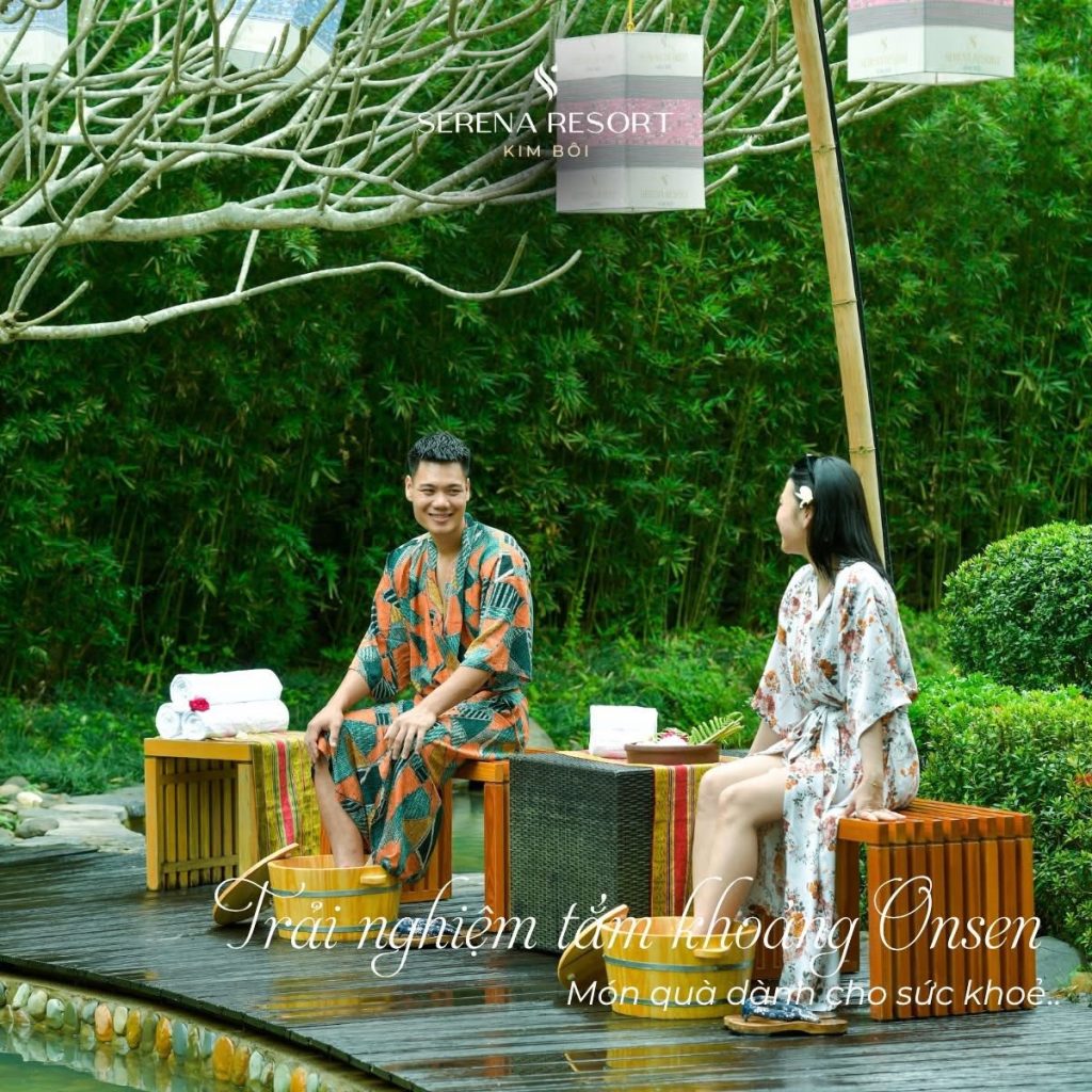 Khu Onsen kiểu Nhật tại Serena Resort Kim Bôi